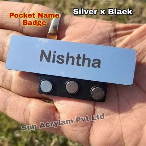 Pin Badge Blue Pocket Name Plate Badges For School Badge At ₹ 30 In