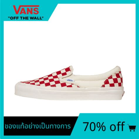 【ของแท้ ใหม่】vans Old Skool Slip On Unisex รองเท้าผ้าใบ Vn0a32qnp4h