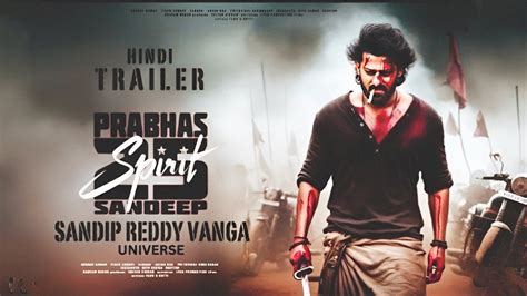 Spirit Official Trailer L Prabhas L Sandeep Reddy Vanga L Prabhas New