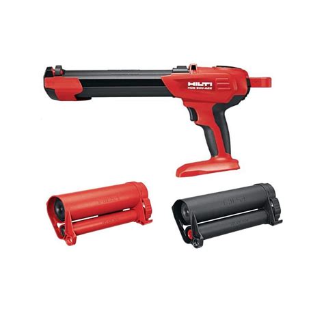 Hilti 22 Volt Hde 500 Cordless Adhesive Anchor Dispenser With Black And