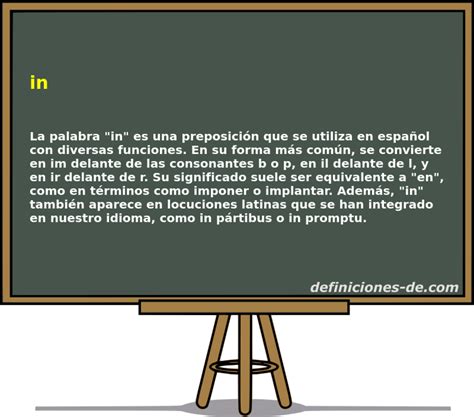 O Que Significa A Palavra In - Significado de «in»