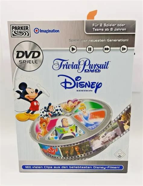 BOARD GAME TRIVIAL Pursuit DVD Disney Edition Parker Hasbro B Ware