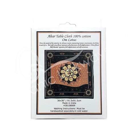 Om Lotus Altar Cloth Wholesale Oceanic Linkways In Nj Usa