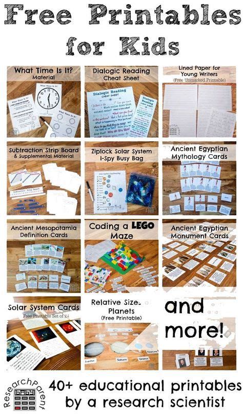printables  kids kids learning activities kids education