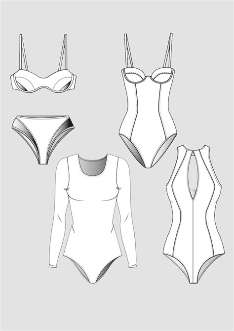 Schnittmuster Bikini Badeanzug