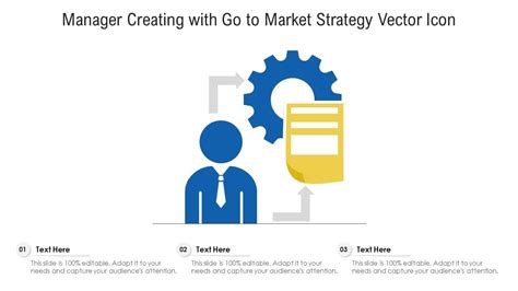 Manager Creating With Go To Market Strategy Vector Icon Ppt Powerpoint