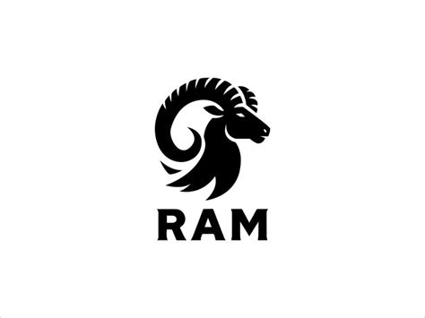 Ram Logo Design Royalty Free Vector Image Vectorstock