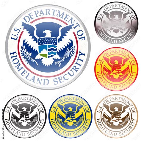 Emblem Of United State Department Of Homeland Security Stock Vector