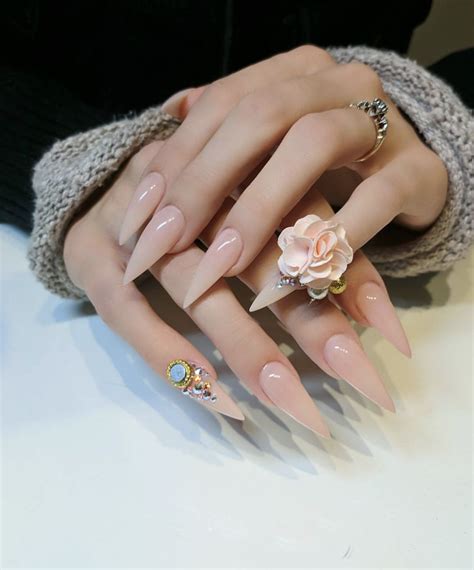 Pin By Takari Delancy On Nails Nude Nail Designs Coffin Nails Designs Coffin Nails Long