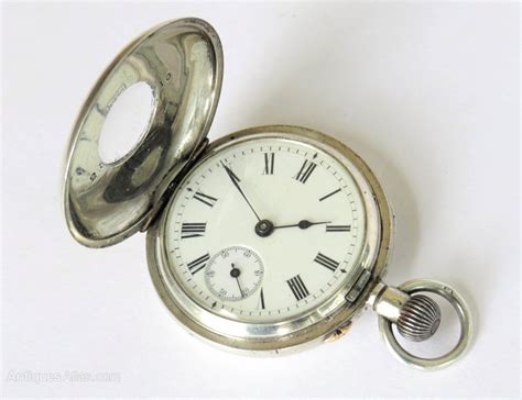Antiques Atlas Antique Silver Half Hunter Fob Watch
