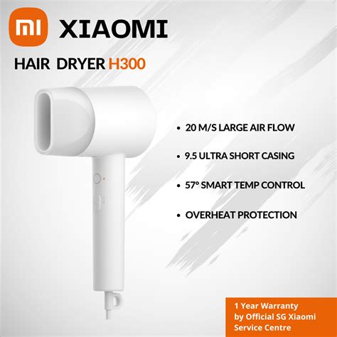 Xiaomi Mi Ionic Hair Dryer H300 Smart Temperature Control – Camera SG