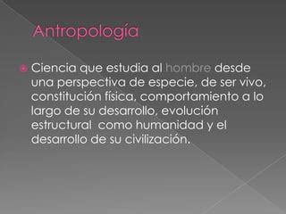 Antropología 1 PPT