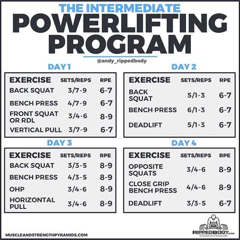 The Intermediate Powerlifting Program | RippedBody.com