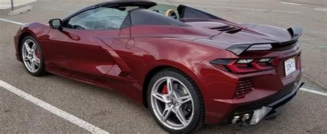 C8 Corvette Convertible Photographed Wearing $995 Long Beach Red ...