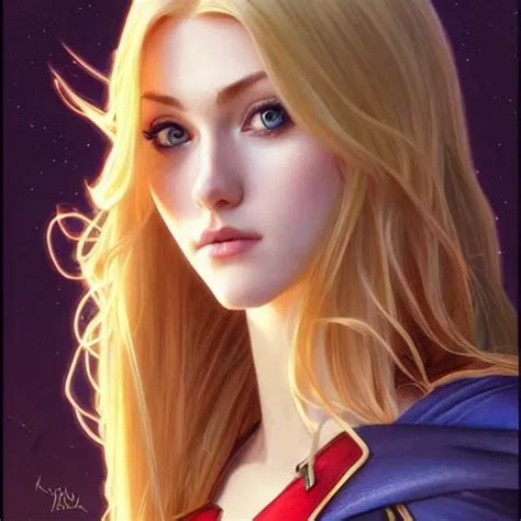 Katherine Mcnamara With Blonde Hair As Super Girl Stable Diffusion Openart