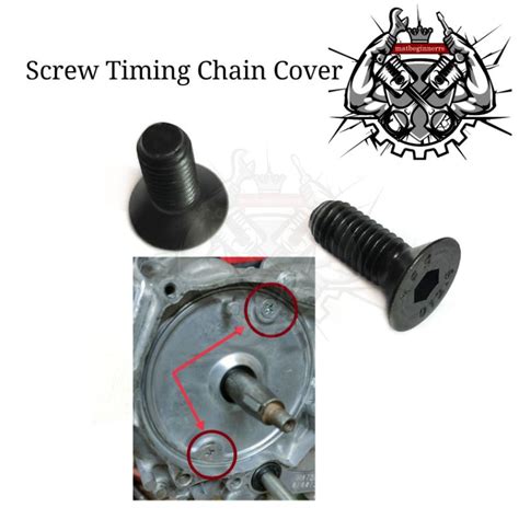 Screw Timing Chain Cover Skru Penutup Rantai Kecil Honda EX5 Dream 2pcs