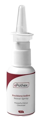 Epothex 1 Povidone Iodine Nasal Spray Powerful Nasal Cleanser
