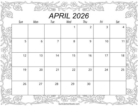 April 2026 Calendar Printable Free | Calendar 2025