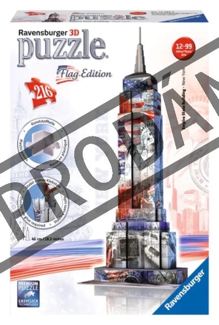 Ravensburger D Puzzle Empire State Building Vlajkov Edice D Lk