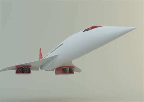 3D concorde passenger plane model 3D model model - TurboSquid 2056149