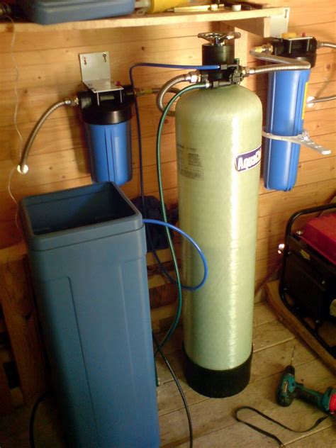 Монтаж умягчителя воды, монтаж установки умягчения воды, монтаж фильтра ...