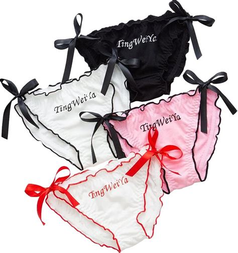 Sinmiuanime Women S Cotton Bandage Underwear Low Rise Girls Panties Anime Lingerie Cute