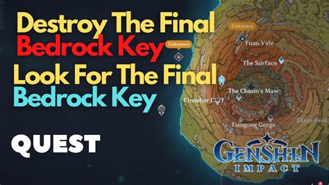 Destroy The Final Bedrock Key Genshin Impact Look For The Final