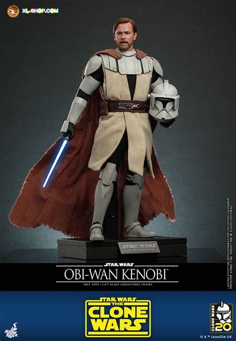 Hot Toys TMS Star Wars The Clone Wars Th Scale Obi Wan Kenobi Collectible Figure