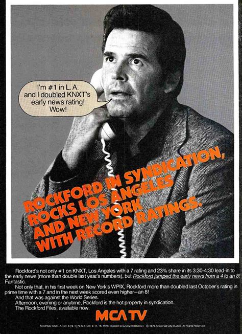 FADED SIGNALS: James Garner starred in “The Rockford Files” from...