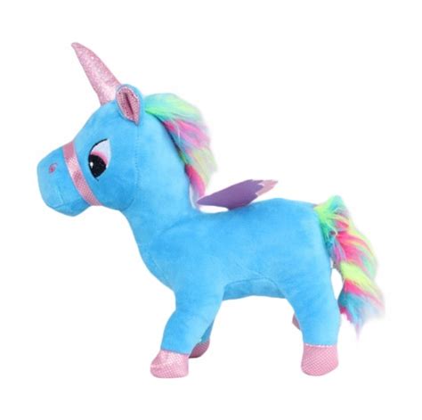 MASKOTKA PLUSZAK UNICORN JEDNOROŻEC NIEBIESKI 27cm 13565155596 Allegro pl