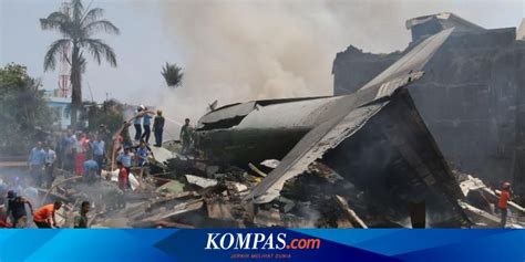 Pesawat Hercules Tni Au Jatuh Di Medan