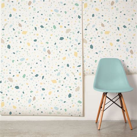 Papel De Parede Terrazzo Hello Nude Ilustrado Por Uau