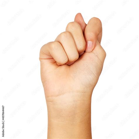 American Sign Language Letter T Stock Photo Adobe Stock