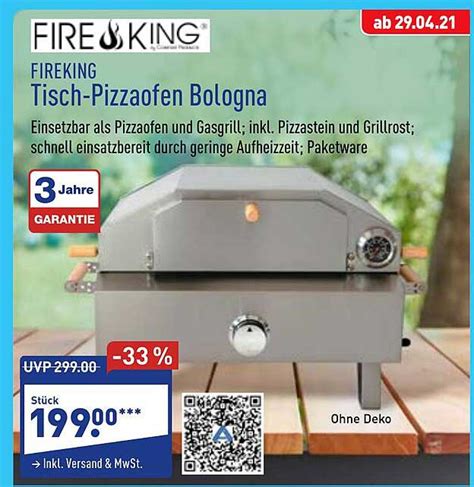 Fireking Tisch Pizzaofen Bologna Angebot Bei ALDI Nord 1Prospekte De