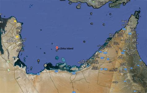 Das Island Abu Dhabi Map