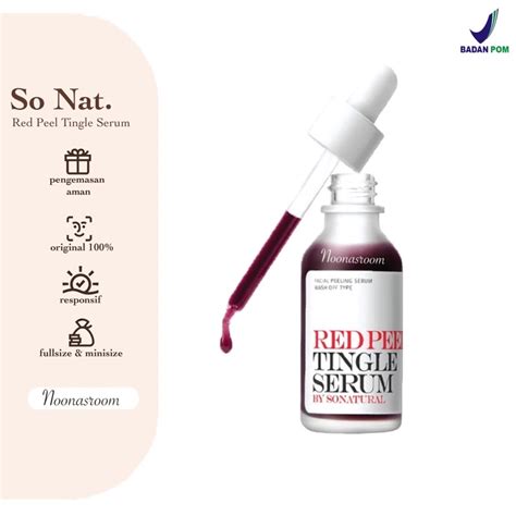 jual  natural red peel peeling tingle serum eksfoliasi exfoliasi