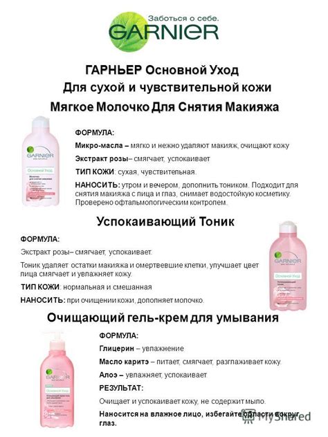 Презентация на тему: "ГАРНЬЕР Основной Уход Для Нормальной и Смешанной ...