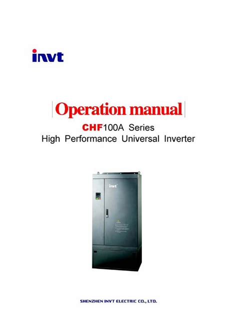 Pdf Chf A Series High Performance Universal Inverterfigure