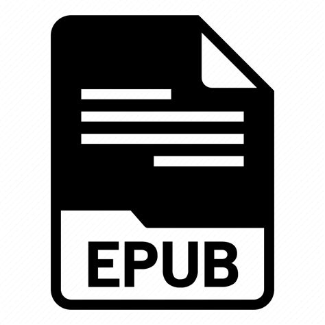 document epub file format icon   iconfinder