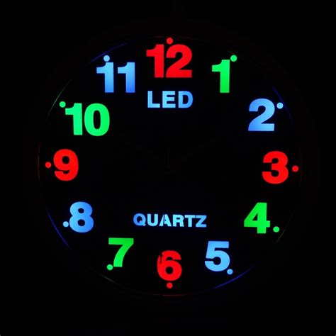 Ceas Mare De Perete Cu Led Glowmania Ro