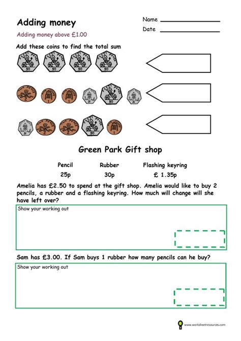 Money Word Problems Year 1 - Kathryn Otoole's 4th Grade Math Worksheets