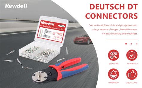 Newdeli Pairs Deutsch Pin Connector Kit With Deutsch Crimper Size