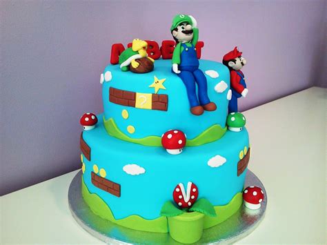 Los Dulces De Kanarita Pastel Mario Bros Y Luigi