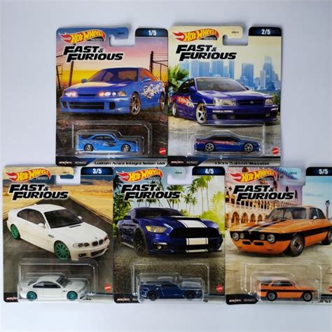 Hot Wheels Fast Furious Set C Integra Maxima M E Mustang Giulia Shopee Malaysia