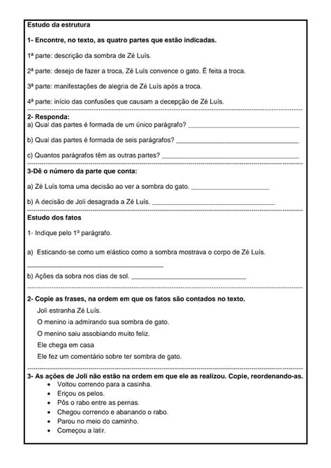 Exercícios Sobre Classe Gramatical Com Gabarito 6 Ano Pdf