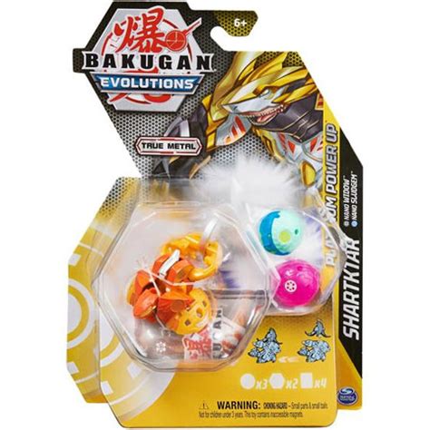 Bakugan Evolutions Platinum Power Up Sharktar Paket Metalnih Figurica