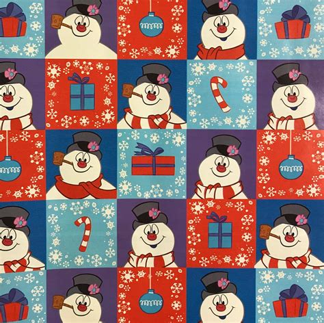 Frosty The Snowman Snowing Premium T Wrap Wrapping Paper Roll Ubicaciondepersonascdmxgobmx