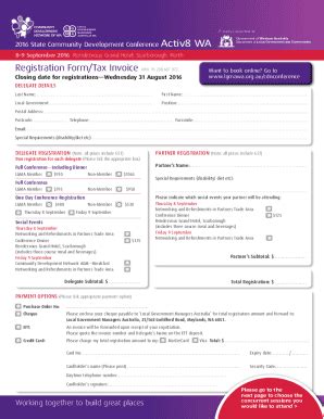 Fillable Online Registration Form Tax Invoice Abn Fax