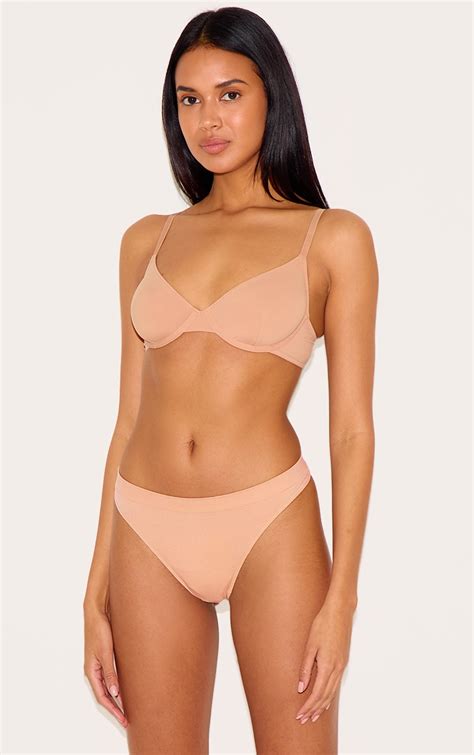 Soutien gorge Nude Foncé Sans Bonnets À Armatures Lingerie Pyjamas PLT FR