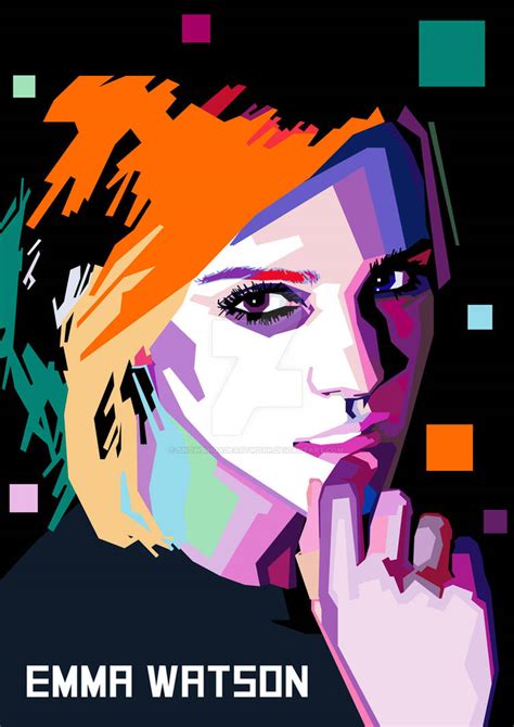 Emma Watson Wpap By Snowbrigadeartwork On Deviantart